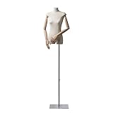 ELIJA MATERIALES DE ALTA CALIDAD: el maniquí está hecho de material PE, soporte de metal, brazos y base de madera. La base se puede utilizar durante mucho tiempo y soporta firmemente todo el maniquí. Este modelo de torso de maniquí es perfecto para exhibir ropa, joyas y adornos a la moda en escaparates y mostradores de tiendas