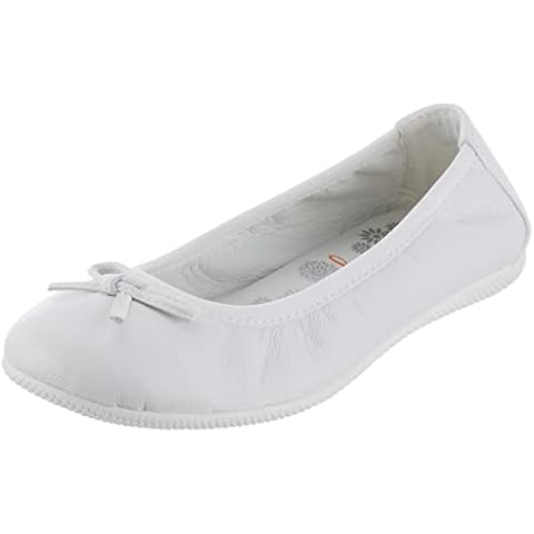 Primigi Girl's White Leather Mary Jane Flats Cover