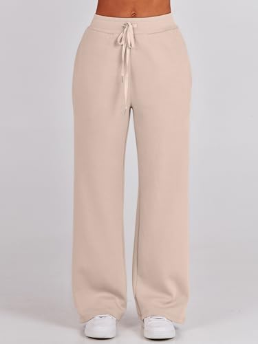 ANRABESS Women 2 Piece Outfits 2025 Fall Fashion Airport Wide Leg Pants Lounge Set Leisure Travel Vacation Clothes Sweatsuits