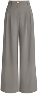 AUTOMET womens AUTOMET Wide Leg Dress Pants Modern