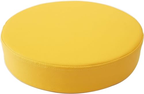 WGQR Coussin De Chaise Ronde Imperméable/Galette De Chaise en Cuir PU,35/40/45/50cm Coussin De Siège De Voiture, pour Intérieur Et Extérieur, Jardin,...