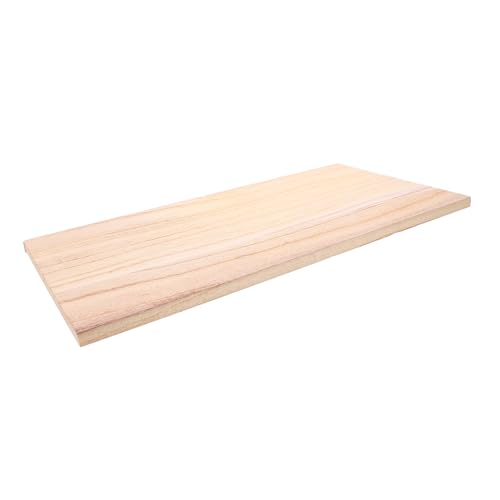HOMSFOU Tablón Rectangular De Madera Maciza 40x20 Cm para Bricolaje Panel De Madera Bruto Resistente para Estanterías y Manualidades para Armarios Uso Proyectos De Muebles y Organización