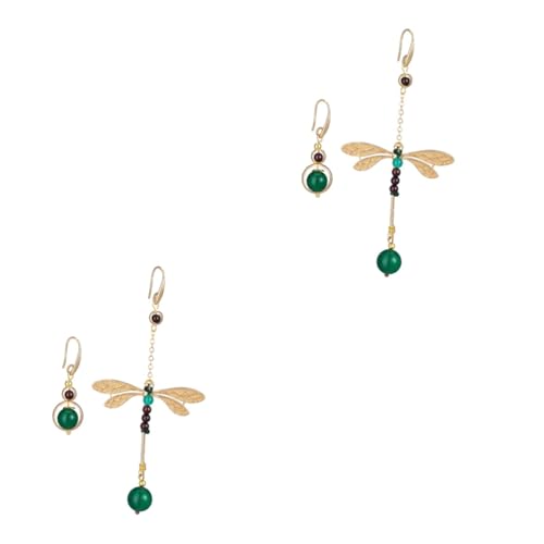 Boucles oreilles libellule ethniques pendantes et légères