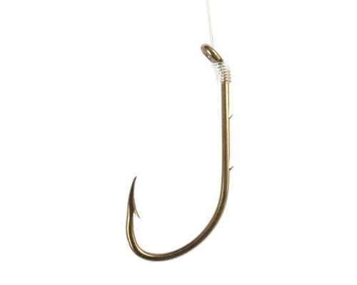 Eagle Claw 139H-8 Assorted Baitholder Snelled Fish Hook, 6 Piece (Bronze)