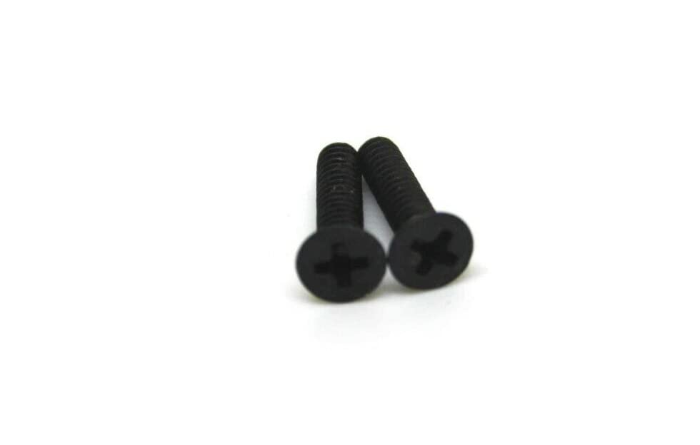 Switchcraft Set de 2 Tornillos Negros para Conmutador Deslizante Slide Switch #4-40 X .500