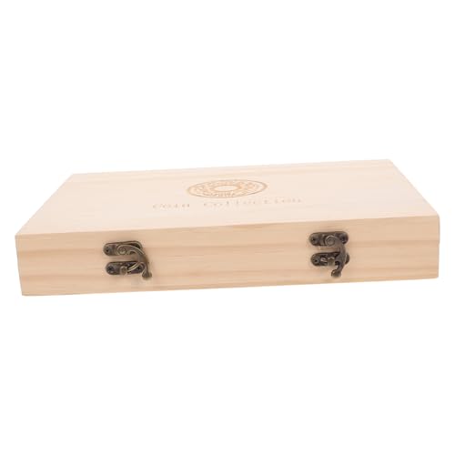 Boîte de rangement bois pour capsules de collection et anneaux avec serrure sécurisée