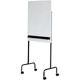 オフィスコム 法人様向け ホワイトボード おしゃれ 幅610×奥行550×高さ1625mm 片面無地 縦型 マグネット対応 SWB-W60H90