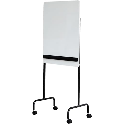 オフィスコム 法人様向け ホワイトボード おしゃれ 幅610×奥行550×高さ1625mm 片面無地 縦型 マグネット対応 SWB-W60H90