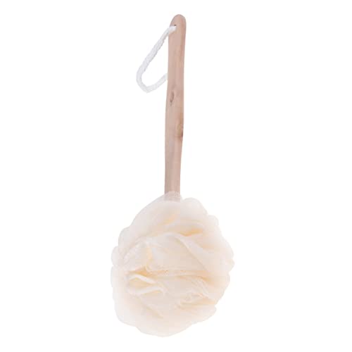 GALPADA Long Handle Exfoliating Loofah Mesh Brush for Bath Shower for All Ages Easily Cleans Hard to Reach Areas for Travel Present Giving