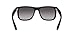 Ray-Ban RB4165 Justin Wayfarer Sunglasses, Rubber Black//Light Grey Gradient Dark Grey, 55 mm