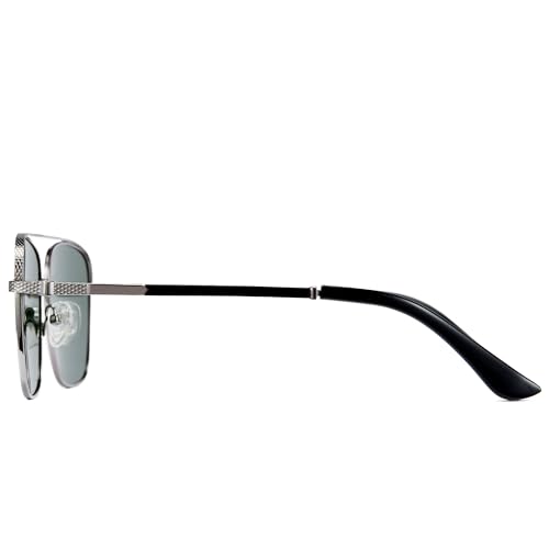 Cyxus Military Aviator Sunglasses Men Polarized Lens UV Protection P1122 | Anti Glare,Trendy Pilot Shade,Ideal for Driving Hiking Travel Vacation Daily Wear — view 5