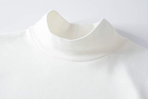 Image of Women's Cotton Mock Turtleneck Long Sleeve Basic Thermal Top