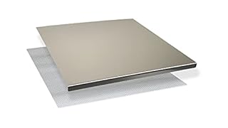 INOXLM Tagliere Spianatoia per impastare Piano da Lavoro in Acciaio Inox Varie Misure per Cucina, Bar e Ristorante (60x50 Piega 2 cm)