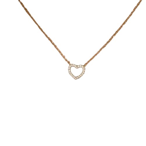 Petits colliers en forme de coeur romantique : le cadeau de mariage idéal en zircon brillant