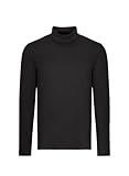 DELUXE-Single-Jersey Trigema Herren 637509 Langarmshirt, Schwarz (schwarz 008), X-Large (Herstellergröße: XL)