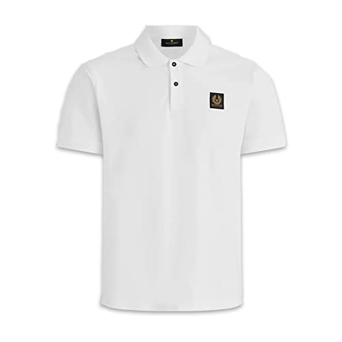 Belstaff Polo Cotton Pique, blanc, M