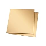 Brass Plate Sheet Thickness 3mm x 35mm x 50mm 4Pcs, Brass Metal Plates Sheets for Crafts DIY Decoration Hobbies from Bopaodao