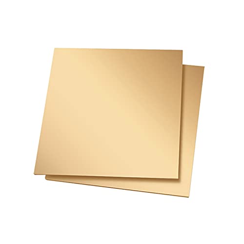 Brass Plate Sheet Thickness 3mm x 35mm x 50mm 4Pcs, Brass Metal Plates Sheets for Crafts DIY Decoration Hobbies from Bopaodao