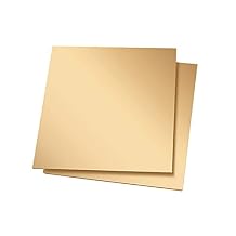Brass Plate Sheet Thickness 0.8mm x 200mm x 100mm 1Pcs, Brass Metal Plates Sheets for Crafts DIY Decoration Hobbies from Bopaodao