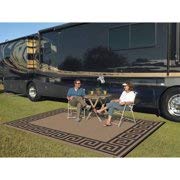 Patio Mats 9' x 12' Reversible RV, Indoor/Outdoor Rug, Camping Mat