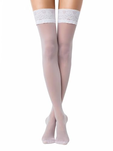 Image of Conte Sheer Stockings Silicone Lace Top Stay Ups Class 20 Den