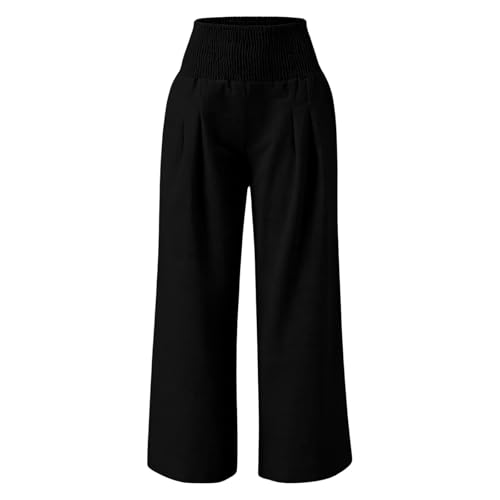 Pantalon taille haute pour femme coupe ample éliminant l'inconfort - 3