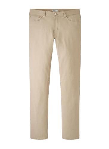 PETER MILLAR Men'a Brevard Performance Flannel Five-Pocket Pant 40 X 32 Khaki