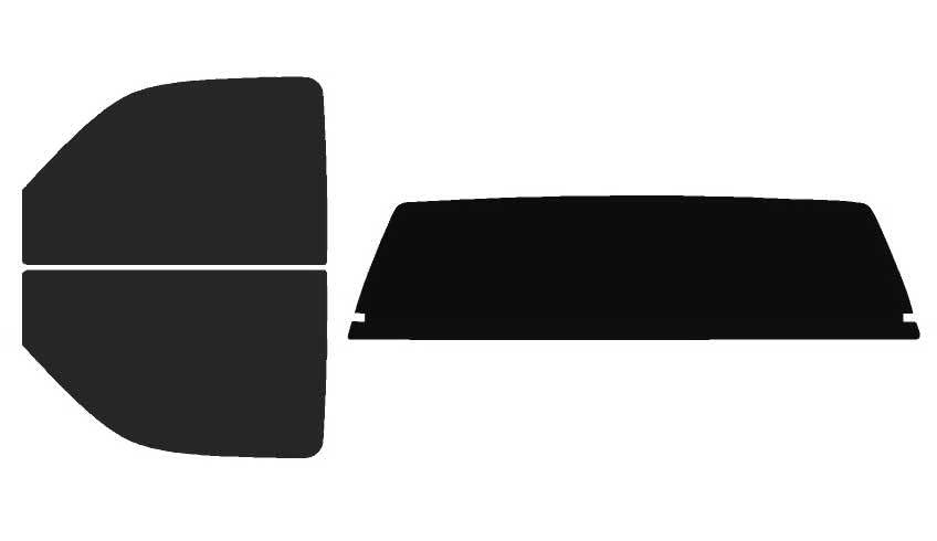 The Tint Effect Precut Window Tint Kit Compatible with Chevrolet Silverado 2500 Regular 2-Door Cab Truck (2000-2007)(Full Truck 15% Front / 5% Rear and Solid Rear) Automotive Film