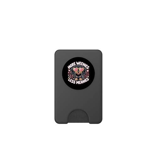 PopSockets PopWallet con frase de perro salchicha para alegrar tu día con MagSafe 2