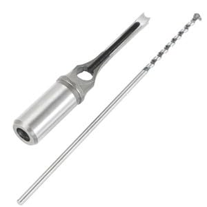 #US 7 Pcs Wooorking Square Hole Mortise Drill Bit High Speed Steel Chisel Bit Tool