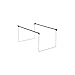 for Adjustable Hanging File Folder Frame Letter Size Gray/Silver 2/Box