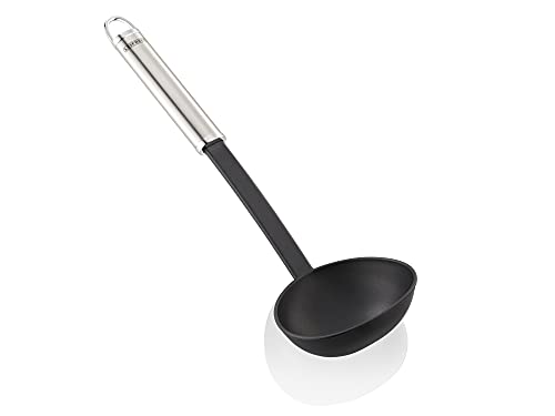 Leifheit Sterling Ladle, Large, Black/Silver