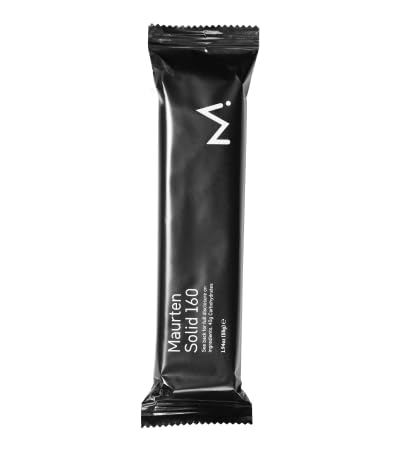 Maurten Solid 160   Caja de 12 Mini Barras Energéticas   Aprox. 40g de carbohidratos y 160 kcal por barrita (55g)   Para deportes de resistencia, sin gluten