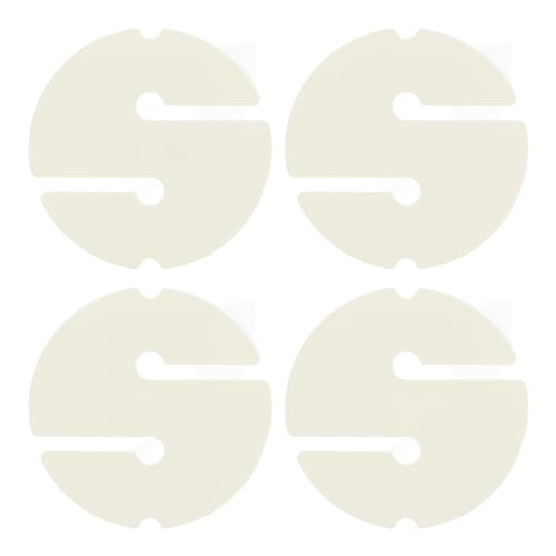 HERCHR Diving Line Circle Marker, 4PCS ABS Scuba Safety Rope Line Marker Rectangular Round Shape Guide Rope Indicator for Techical Cave Diving Diver (Luminous Colour)