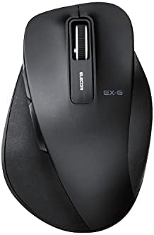 エレコム ワイヤレスマウス 静音 握りの極み Mサイズ 5ボタン ブラック M-XGM10DBSBK