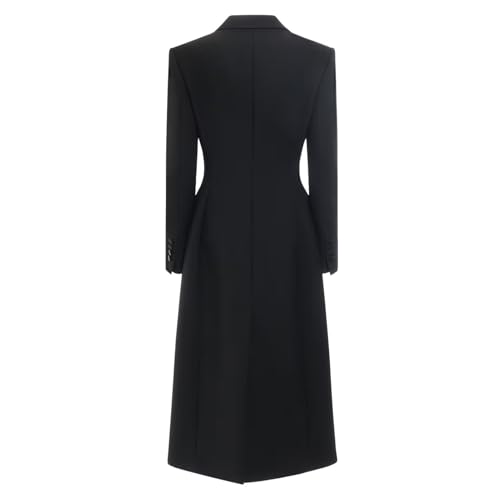 Womens Long Blazers, Slim Lady Skirt Style Women's One Button Mid-Length Coat, Business Jackets Streetwear2