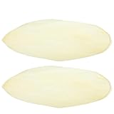 NIYANGLE 2 piezas Parches de Tambor Piel Cabra Recambio Cuero Natural para Tambores Africanos Percusión Profesional