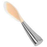Küchenreislöffel mit Edelstahlgriff und Silikon, Beige, für Reis
