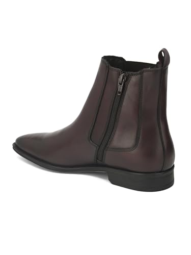 Image of ALBERTO TORRESI Royal Look Chelsea Boots for Men - Stylish Leather Ankle Boots with Classic Design, Comfortable Fit, and Durable Sole - Ideal for Casual and Formal Footwear