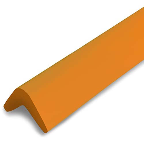 urbanhouse Ultra High-Density Heavy Duty Corner Guard Edge Protector & Bumper for Parking Garages, Workshops and Warehouses - Orange, 24 Inches - 1 Each