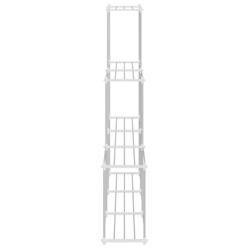 Étagère brute aluminium stable grand espace stockage polyvalent blanc - 7
