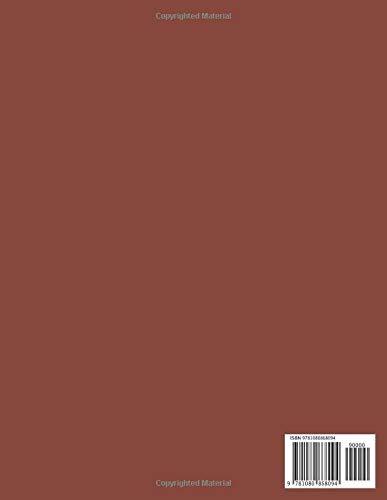 Minimalist Notebook: Red Wine Cover Unlined Notebook Large (8.5 x 11 inches) image 2