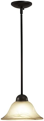 VAXCEL Da Vinci Bronze Mini Pendant Ceiling Light White Glass