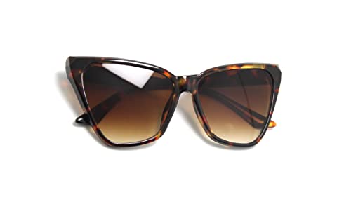 Óculos De Sol Feminino Gatinho Olho De Gato Grande Com Proteção Uv 400 Om-5011 Cor: Tartaruga