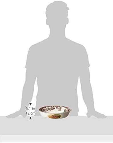 Spode Woodland Oval Rim Dish | Oval Shaped Serving Dish With A Rabbit Motif | Elegant Bakeware Made From Fine Porcelain | Microwave And Dishwasher Safe #TOP6