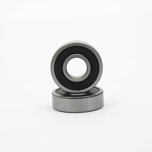 Steinfelder Normteile - 2 Stück Kugellager 6000 2RS / 10x26x8 mm Rillenkugellager 2x