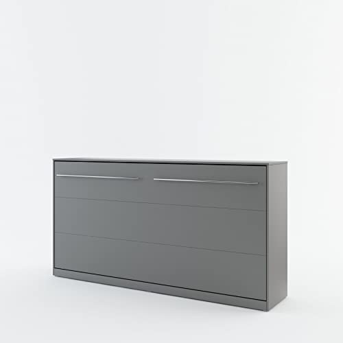 Arthauss Horizontal Wall Bed 90x200cm Grey Matt