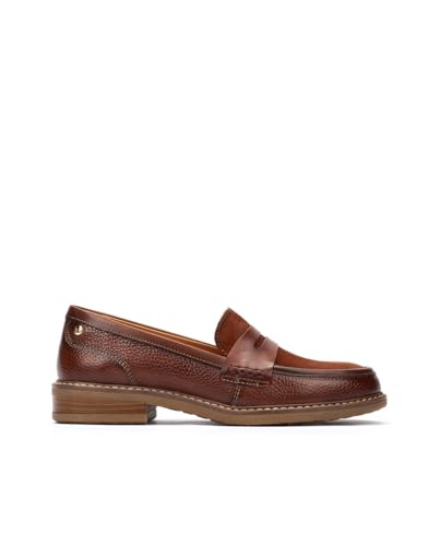 Image of PIKOLINOS Aldaya W8J-3541 Women's Loafers - Premium Calfskin Leather Slip-On - Lightweight Comfort, Removable Insole, Medium & Wide Width Ergonomic Everyday Support