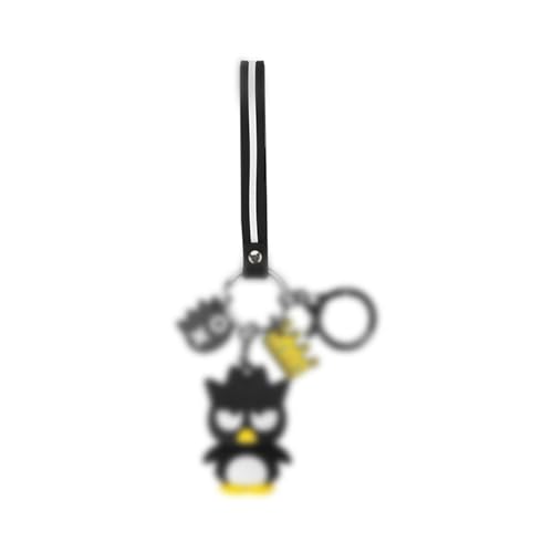PaPiJoJo Cute Keychain Kawaii Anime Keychain, Hello Kitty, My Melody,Kuromi,Keroppi, Badtz-Maru, Cinnamoroll, Pompompurin