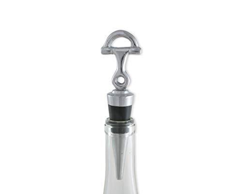 Arthur Court Designs Aluminum Horse Equestrian Bottle Stopper Wine Topper Silicone Saver 5.5 Inch Tall #TOP1